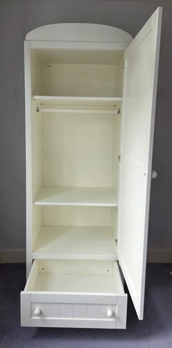 White children wardrobe with - white,