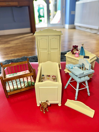 Dolls house nursery set - dolls,