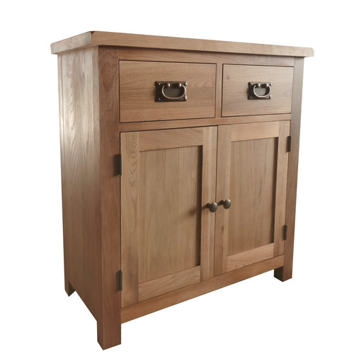 Oak mini sideboard cupboard - oak,