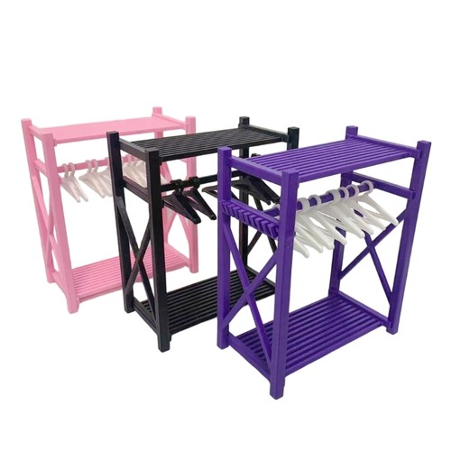 Plastic doll closet with - plastic,