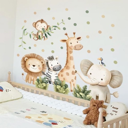 Nursery wall decals - nursery, safari