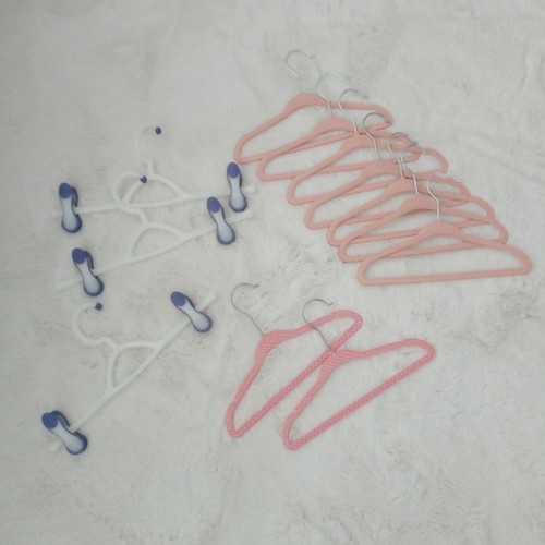 White clip pink baby velvet - pink,