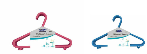 Kids plastic hanger - set, slim