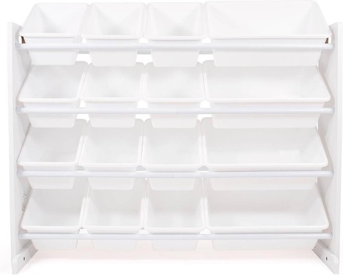 Wooden toy storage organiser - wooden,