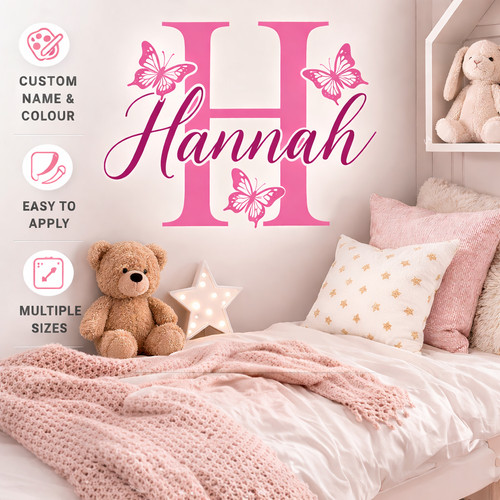Custom name wall stickers - custom,